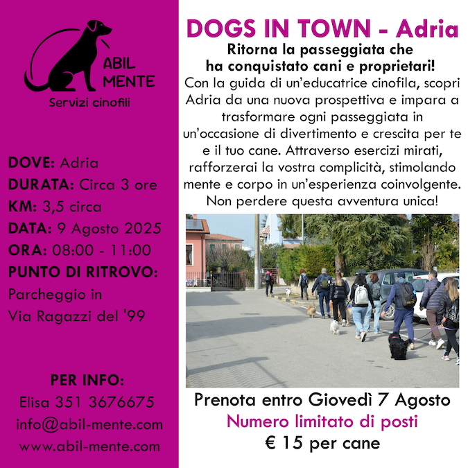 Dogs in Town - Adria - Settima edizione