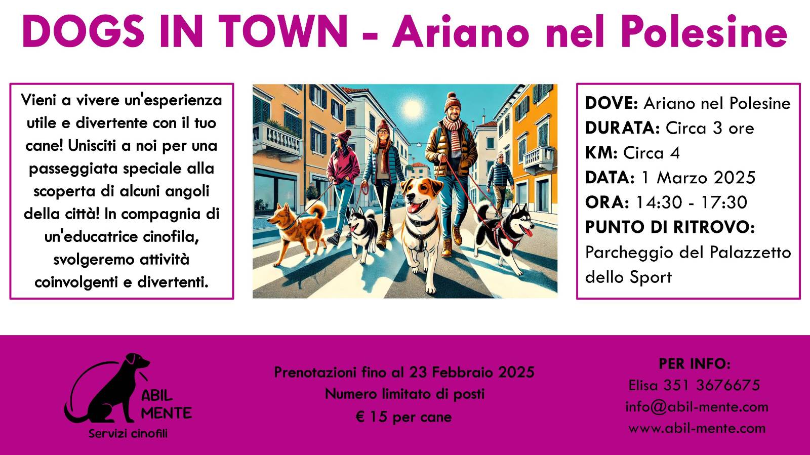 Locandina Dogs in Town - Ariano nel Polesine - Prima edizione